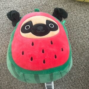 cute pug watermelon squishmallow